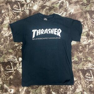 Thrasher Skateboard Magazine Tee Black Vintage